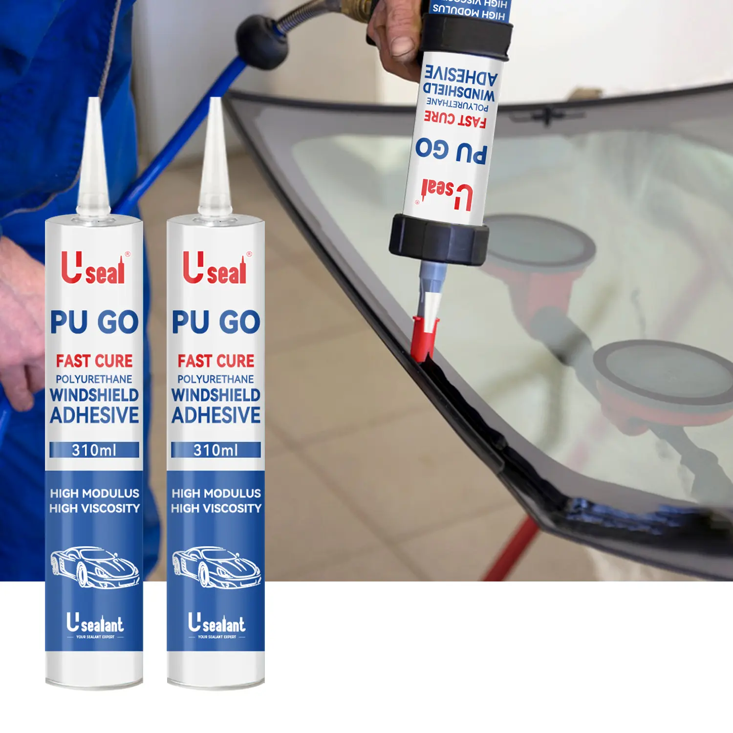 PU GO Fast Drying PU Sealant for Windshield Manufacturer SDAT 2H Odorless Polyurethane Windshield Adhesive
