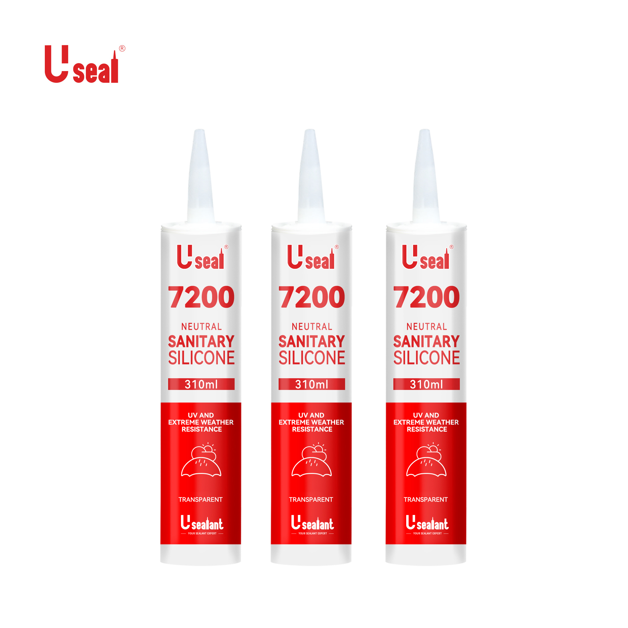 7200 Neutral Connection Joints Sealing Sanitary Silicone Moldproof Chemically Construction Packing Woodworking 600ml 300ml 280ml