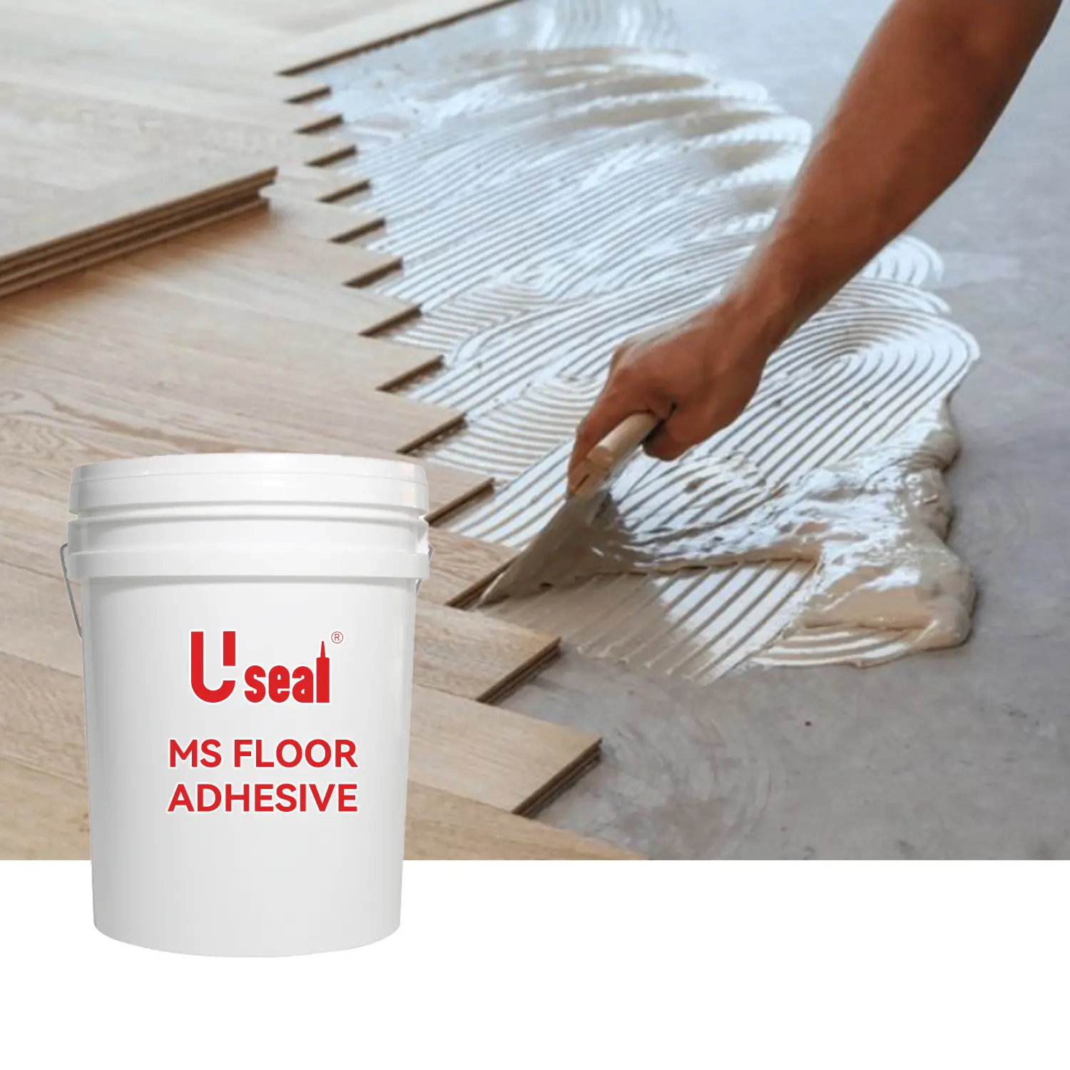 MS 9516 Hybrid Polymere Polymer Sealant for Laminate Wood Floor Waterproof Quick Covering Sausage Adhesive PVC Wooden Flooring