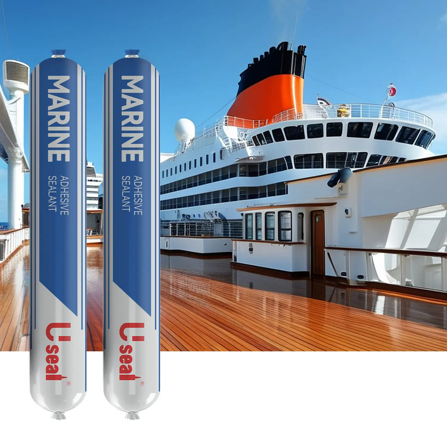 PU 298 Fast Cure UV Heavy Duty Deck Bonding Agent 5200 White Black Polyurethane Marine Boat Flooring Adhesive Sealant