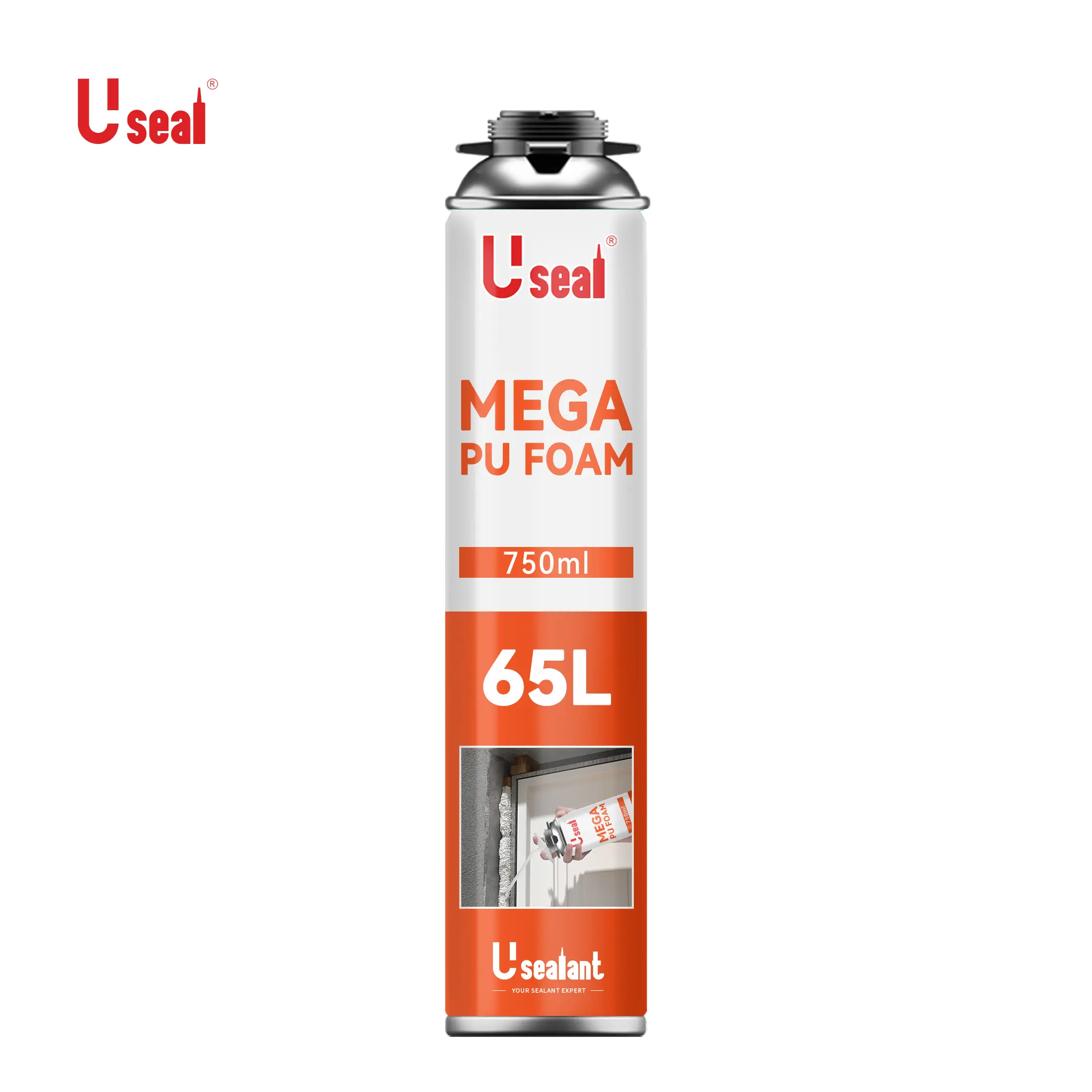 Mega PU Foam 65L Significantly Volumes Self Expansion Gun Straw Type