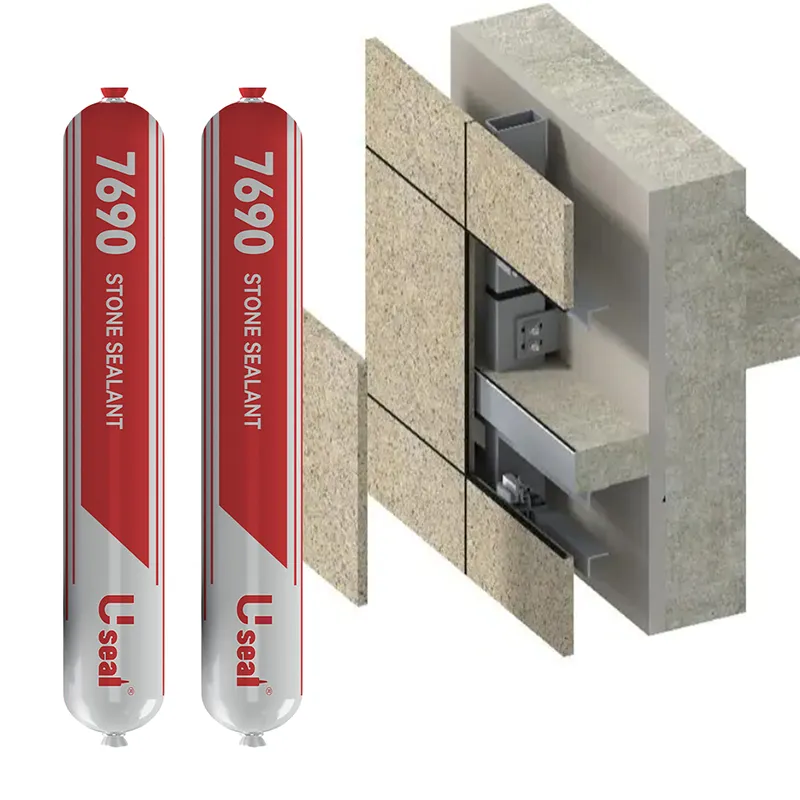 7690 Thermal Insulation Weather Resistant Basalt High Quality Natural Stone Material Rock Marble Granite Adhesive Silicone Sealant