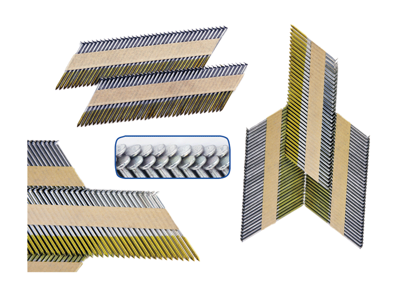 34° Offset Round Head Paper Strip Nails