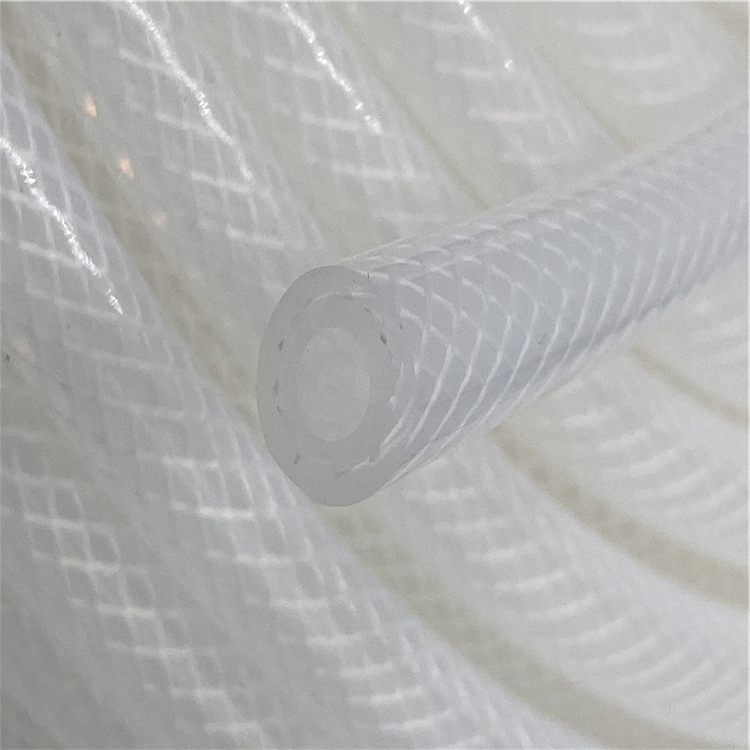 High-quality food-grade braided reinforced silicone hose safety assurance silicone hose customization