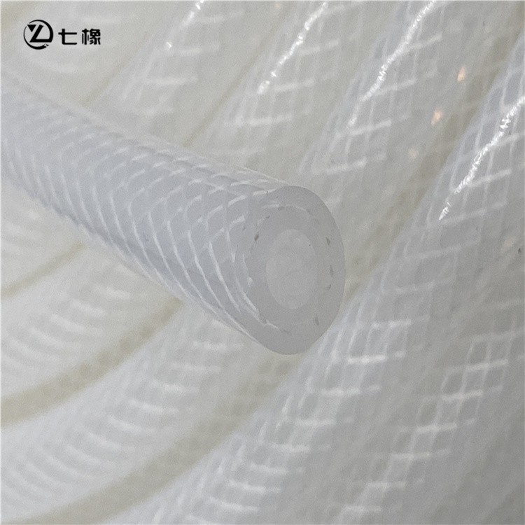 High-quality food-grade braided reinforced silicone hose safety assurance silicone hose customization