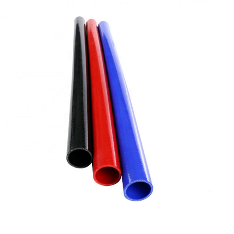 Silicone straight pipes with different diameters for automotive use, resistant to temperature and pressure.