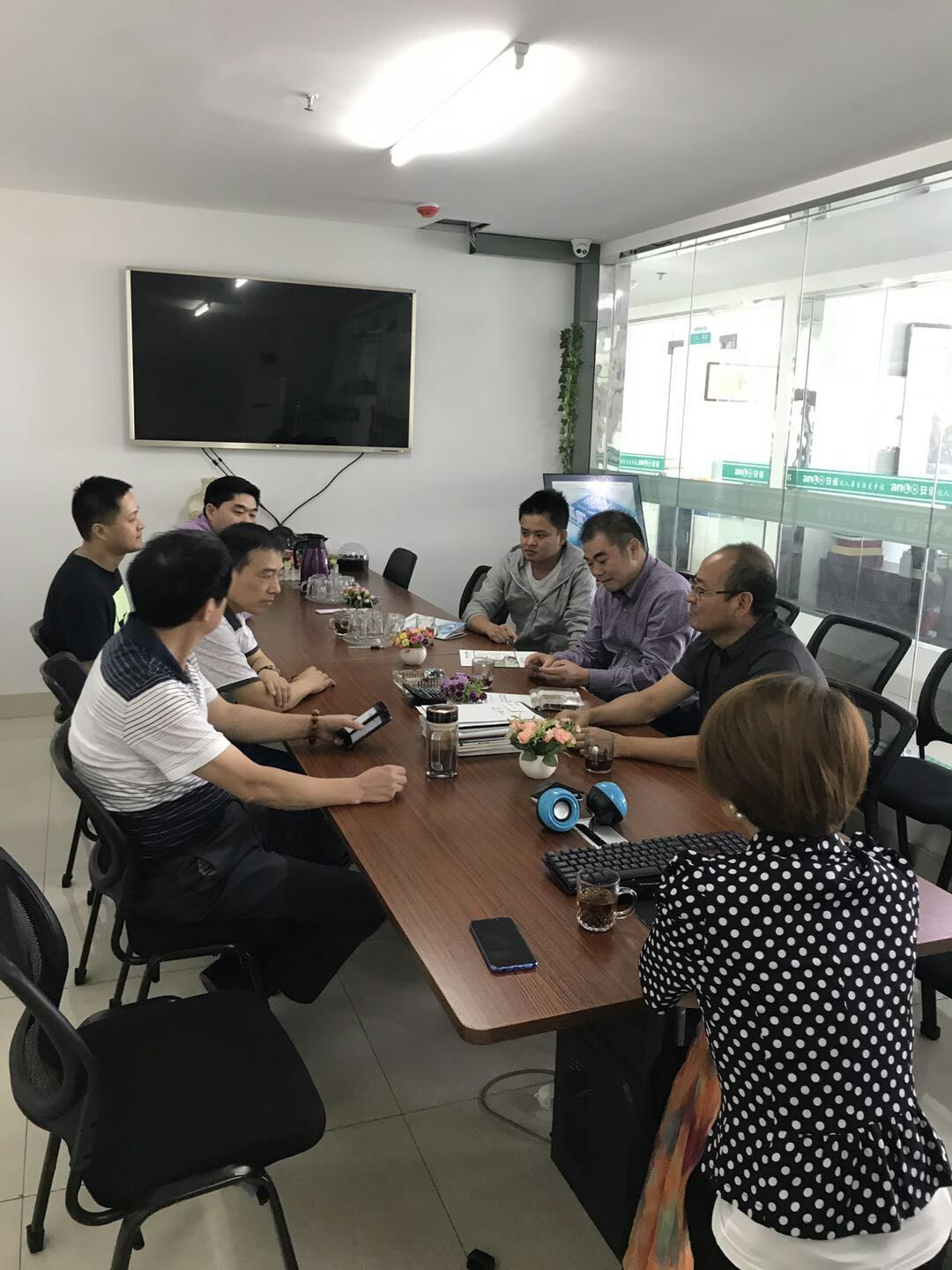 10月上旬相关公司领导赴安诺环暖考察、洽谈合作