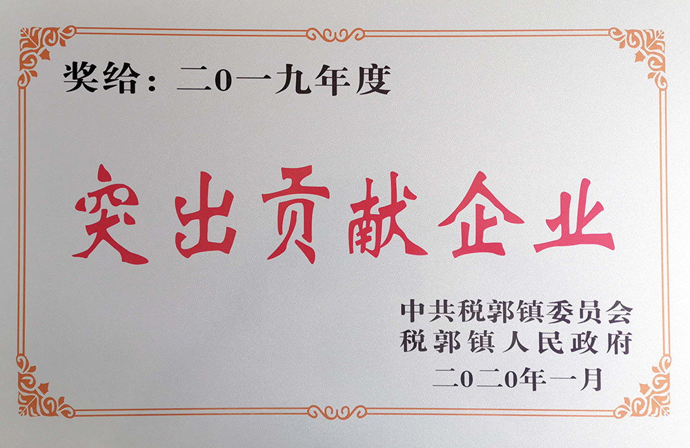 2019年突出貢獻(xiàn)企業(yè)