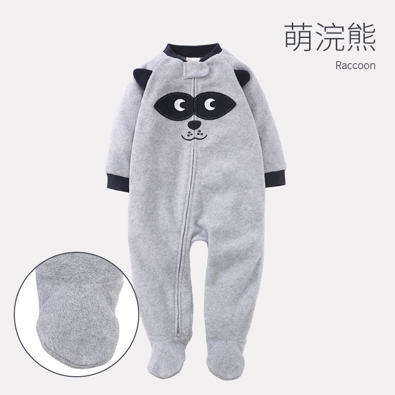 摇粒绒长袖爬服