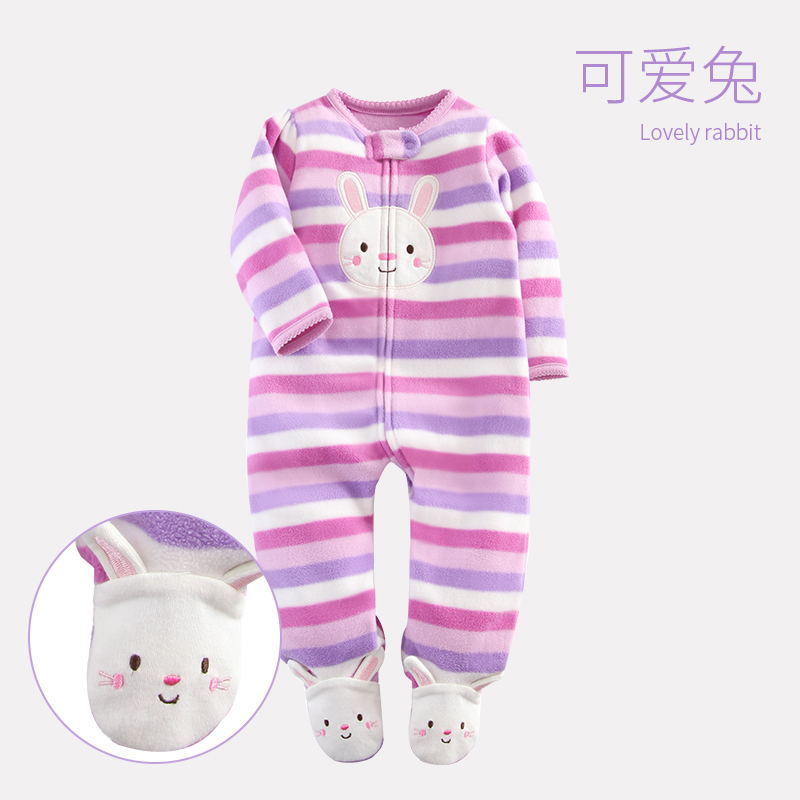 摇粒绒长袖爬服