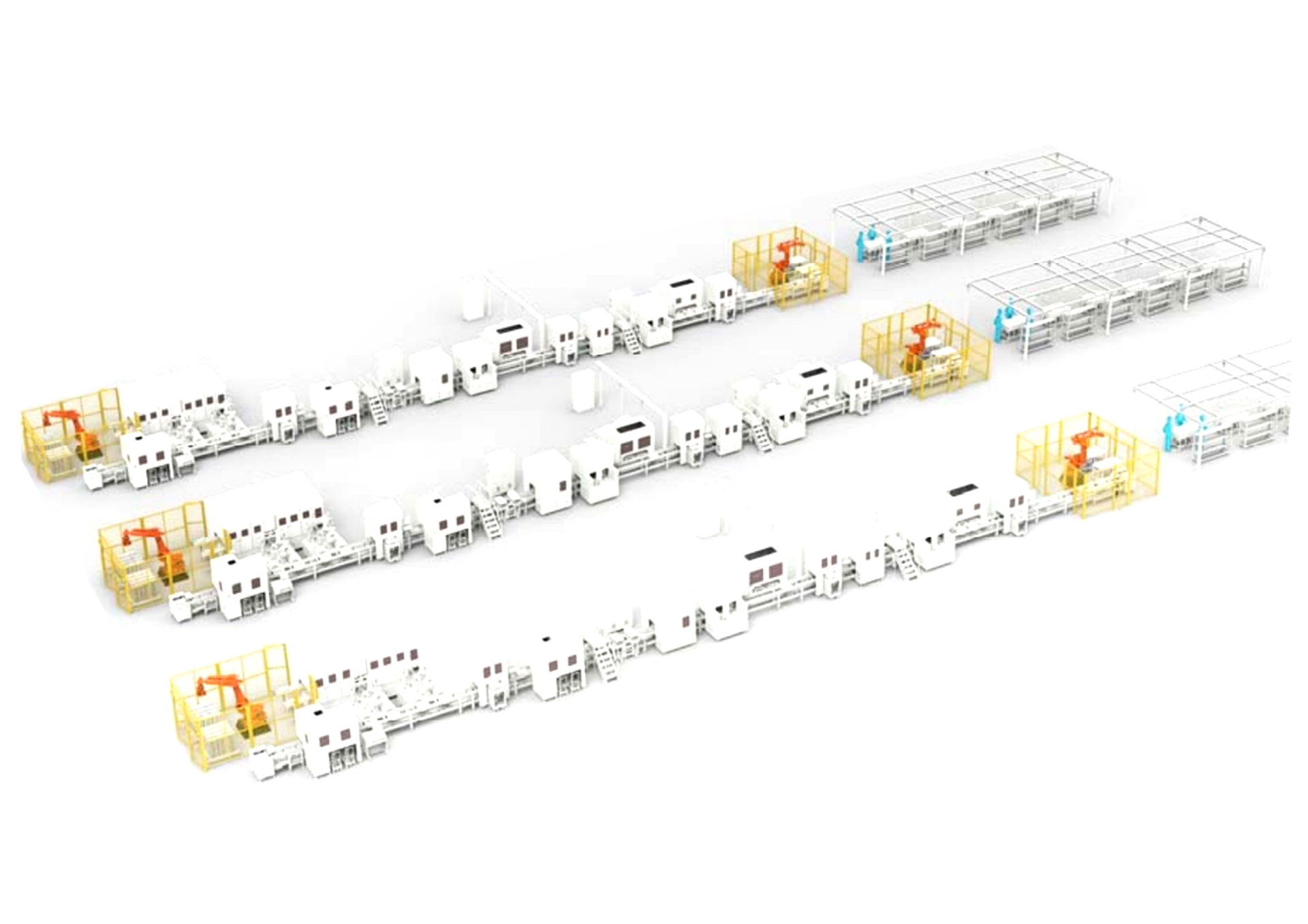 4680圆柱模组PACK自动装配线 4680圆柱模组PACK自动装配线
