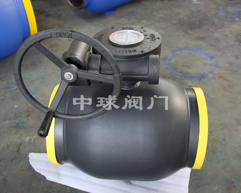 蜗轮式全焊接球阀Q367F DN350