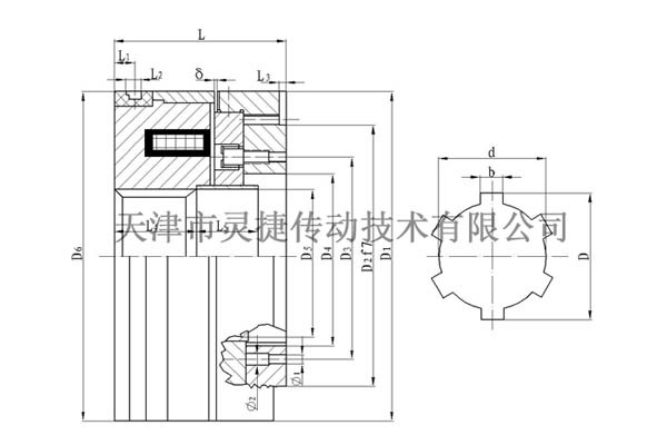 DLY1 series jaw electromagnetic clutch