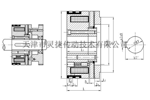 DLYH series power loss jaw electromagnetic clutch