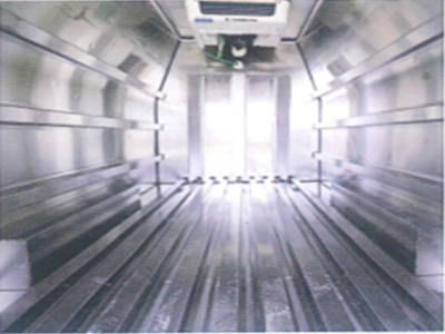 Five-Sided Ventilation Duct with Full Stainless Steel Interior in Casing Five-Sided Ventilation Duct with Full Stainless Steel Interior in Casing