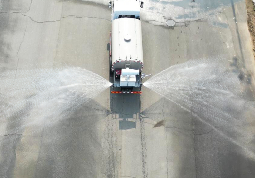 Side spray 10 meters Side spray 10 meters