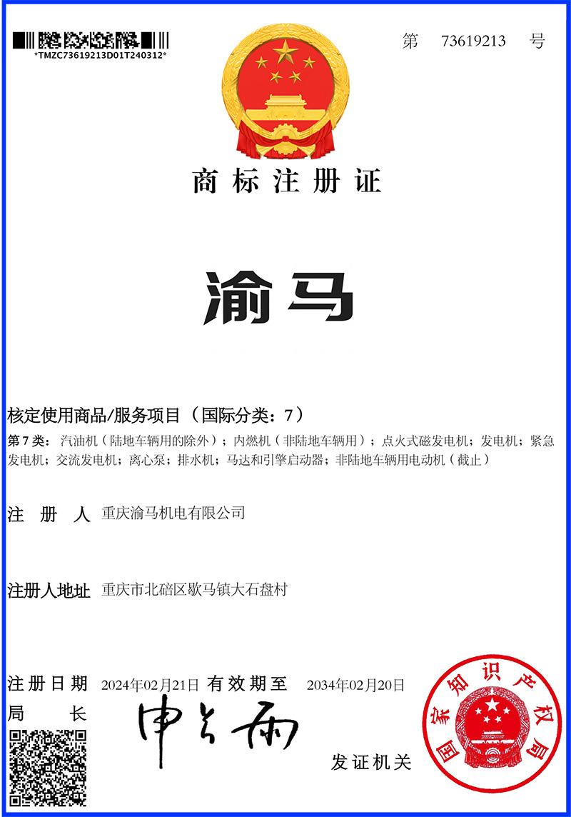 Trademark Registration Certificate Trademark Registration Certificate