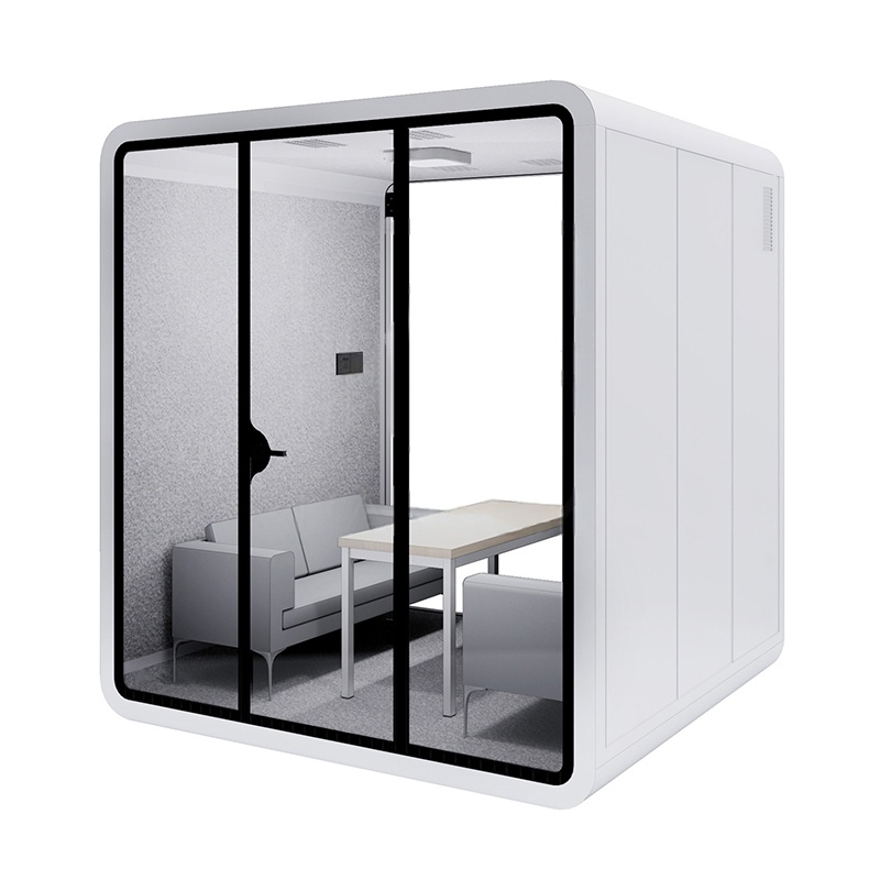 Office Pods Sound Booth, 4 Seat Office Convenient Meeting Booth