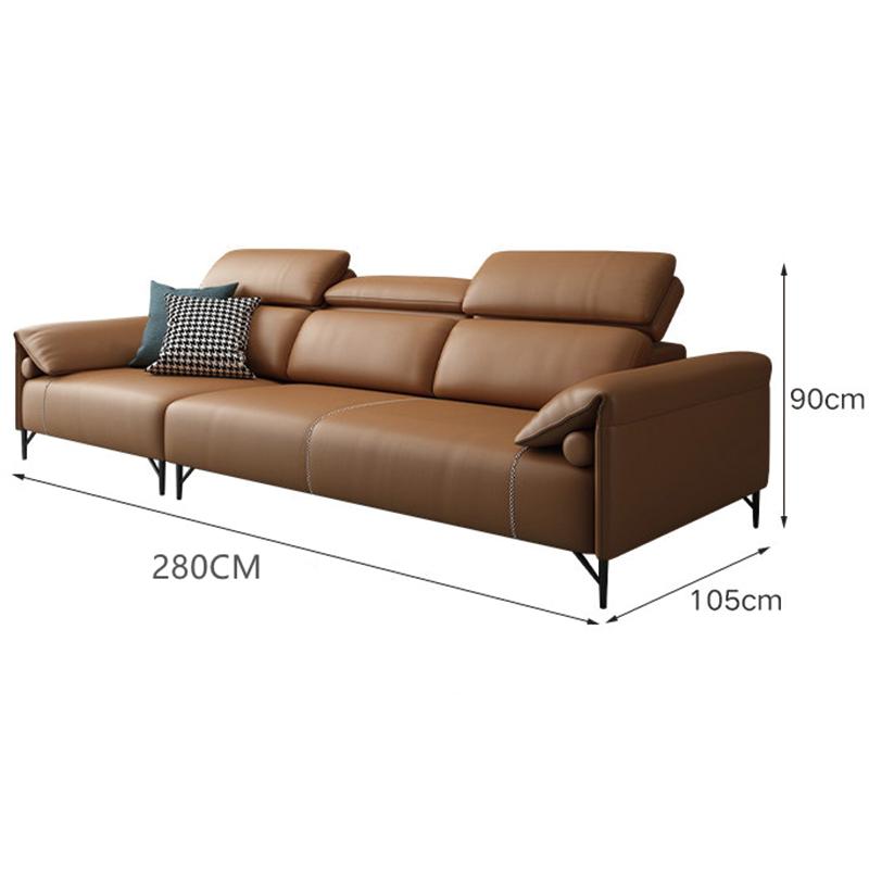 Comfortable Filling PU Leather Sofas