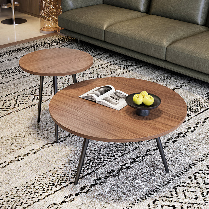 Modern Walnut Wood Coffee Tea Table