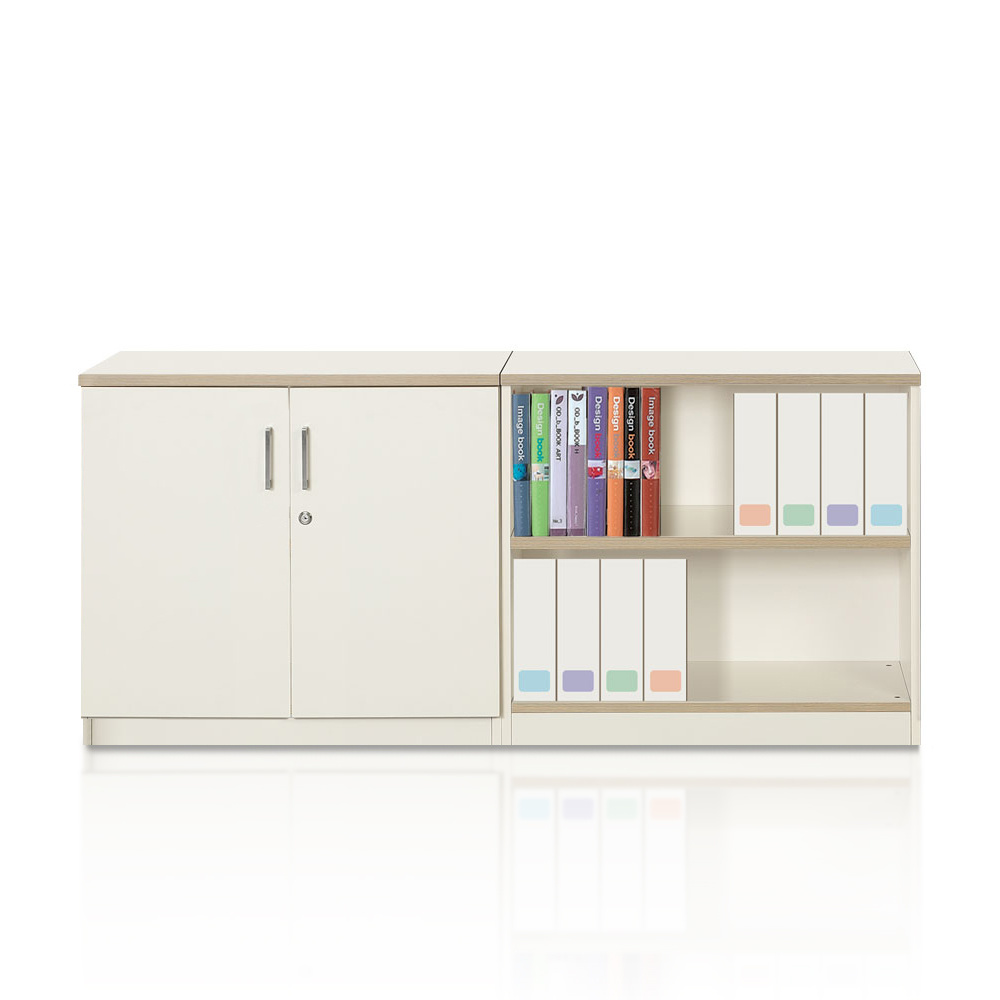 2-stage storage cabinet (cream white)