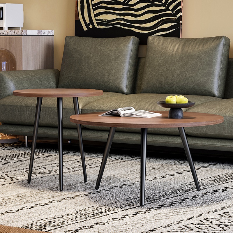 Modern Walnut Wood Coffee Tea Table