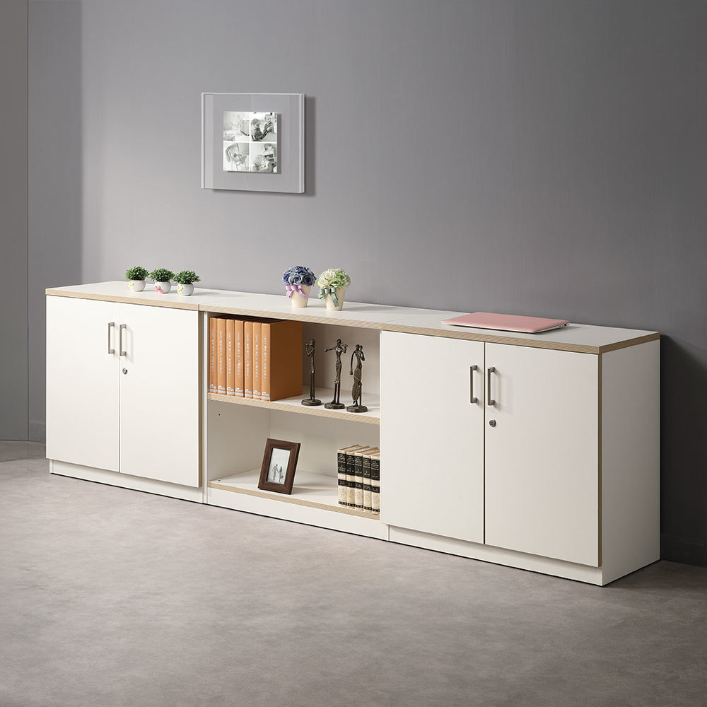 2-stage storage cabinet (cream white)