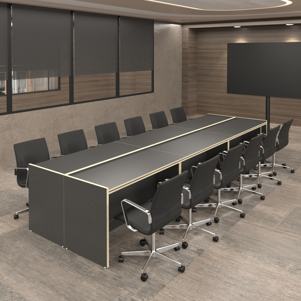 Conference Table(Graphite/II-Shaped)