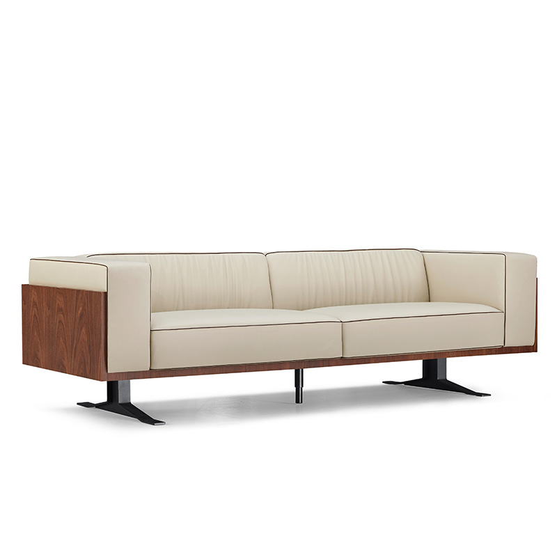 office 1-seat leather sofa