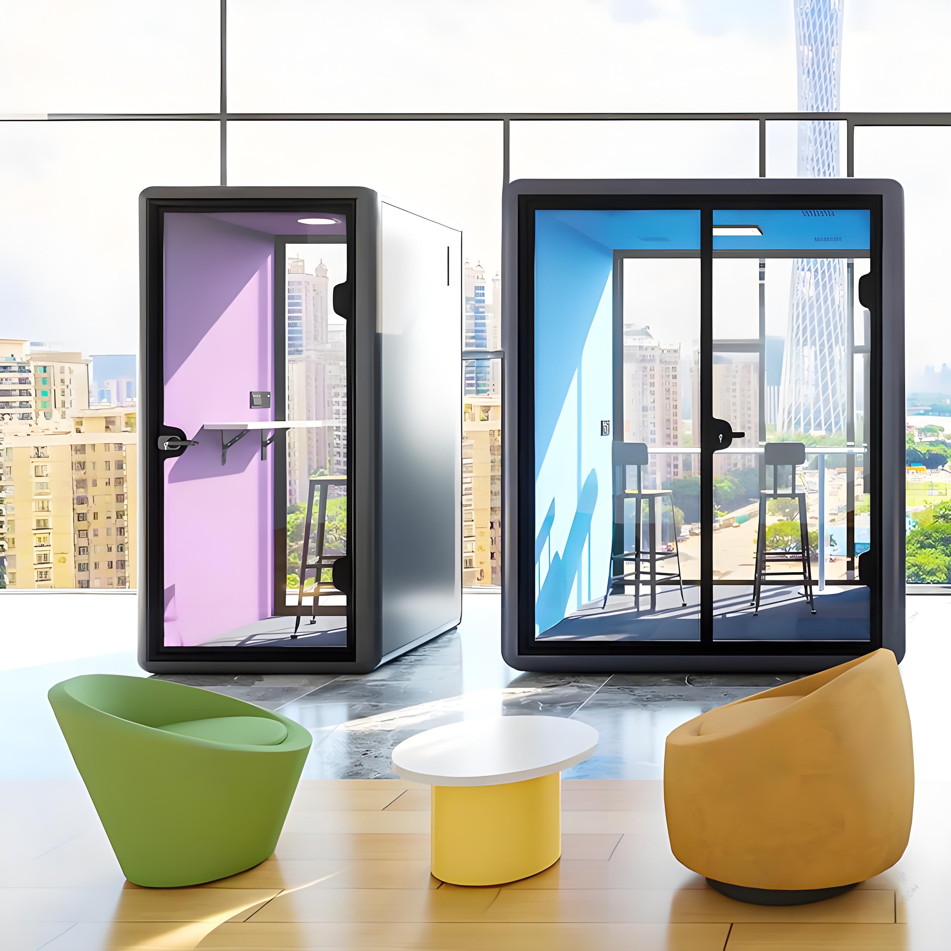 Office Work Pod Acoustic Silent Cabin  Office Soundproof Booth