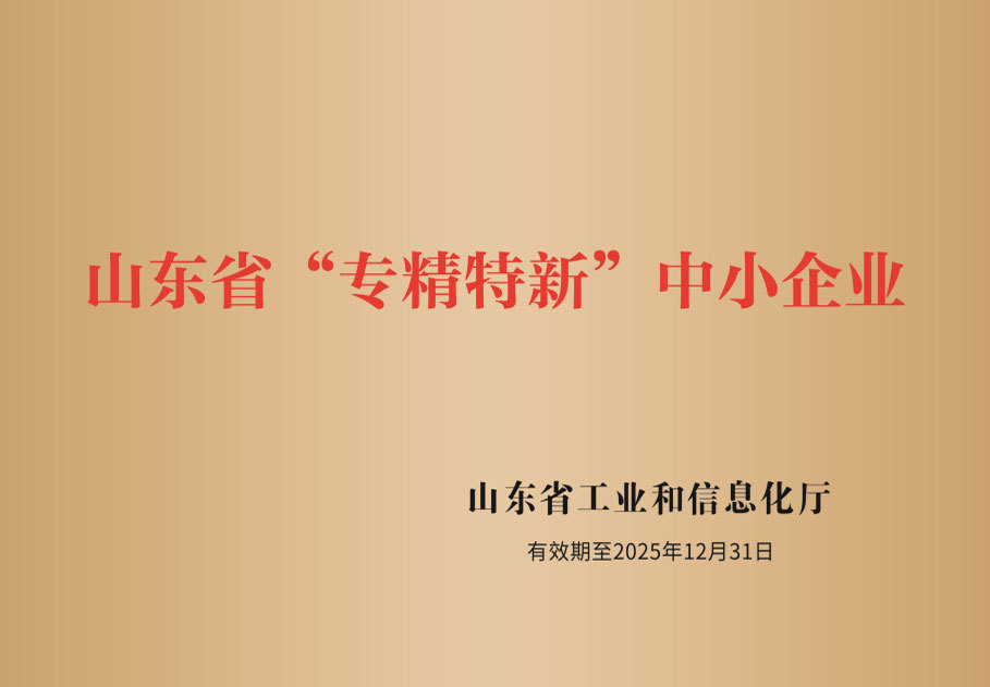 Shandong Province Specialty Special Special SMEs