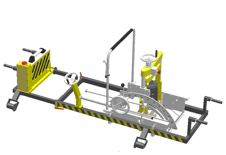 Lithium battery sanding rail fine grinding machine