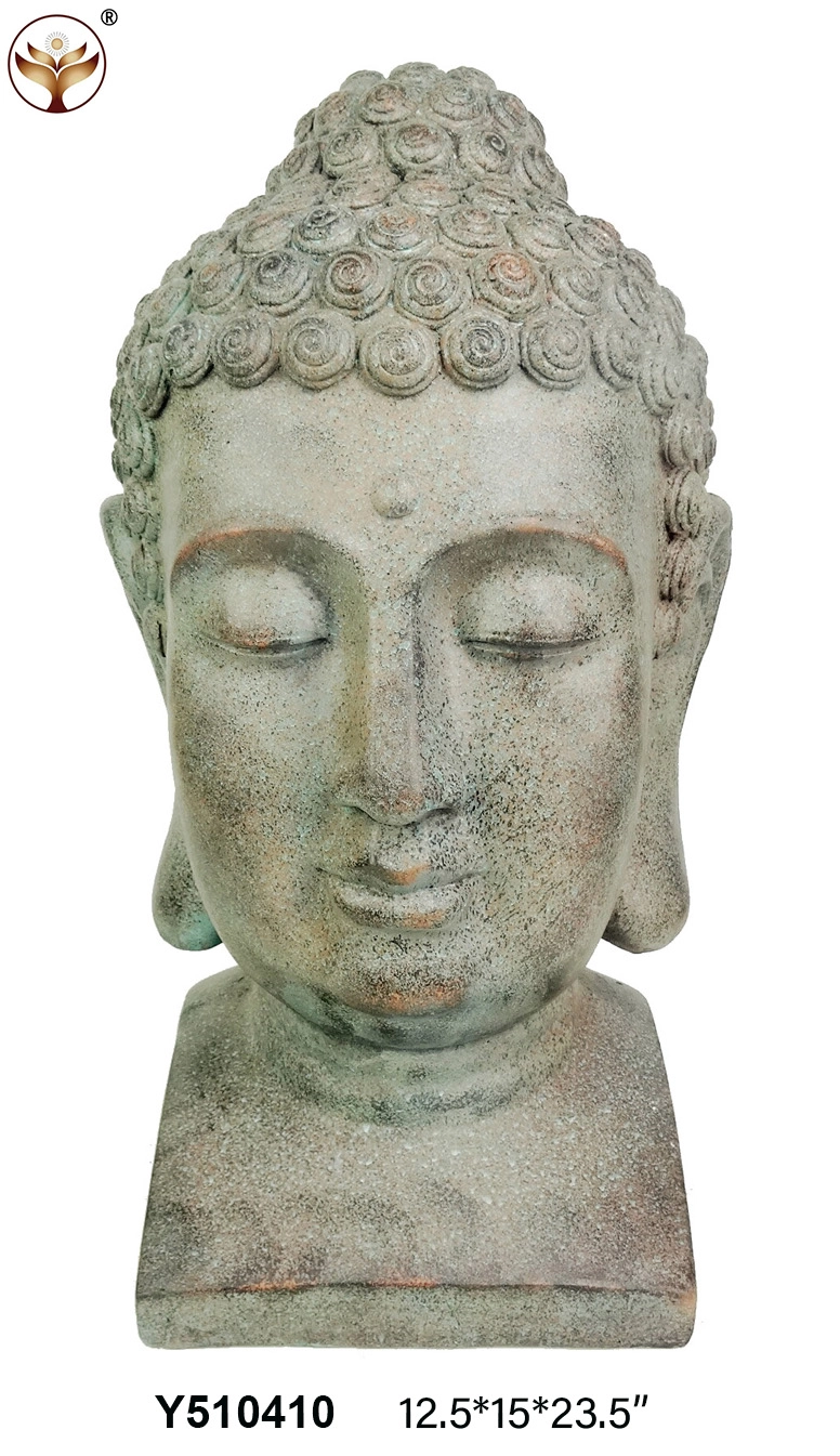 Mgo Buddha  Head  Decoration. Suit for indoor & outdoor &  table etc.use.