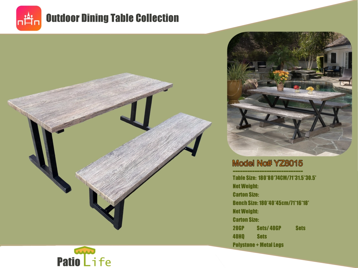 Wholesale MGO Tables, chairs, and furniture for GARDEN DECOR