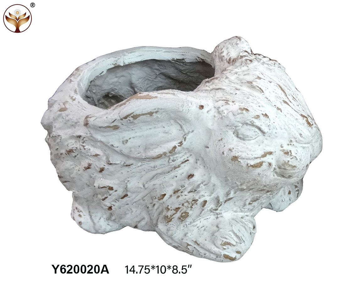 Garden Rabbit   Planter with MGO Material