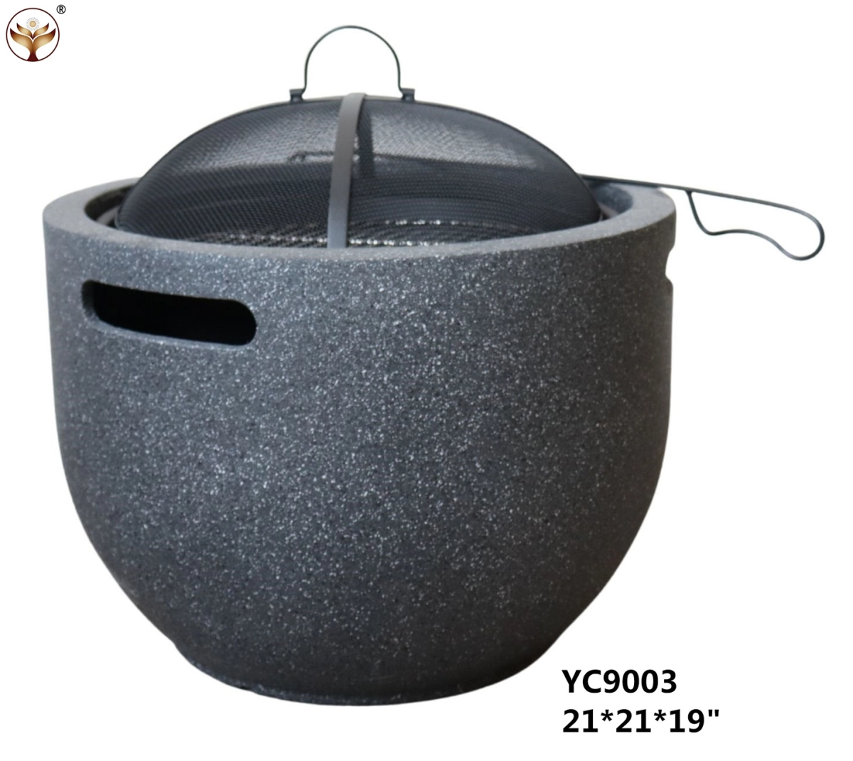 Wholesale MGO Gray Fire basin decoration for indoor & outdoor Decor