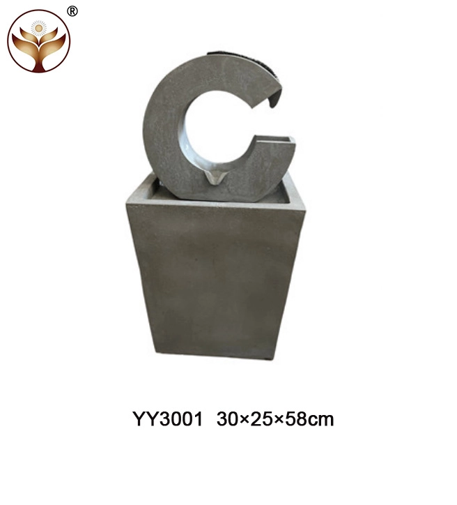 Cement waterfall ,Indoor& outdoor water fountain with Led light ,