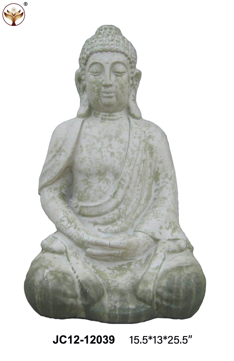 Magnesium oxide antique made old Buddha statues, indoor and outdoor decorative ornaments