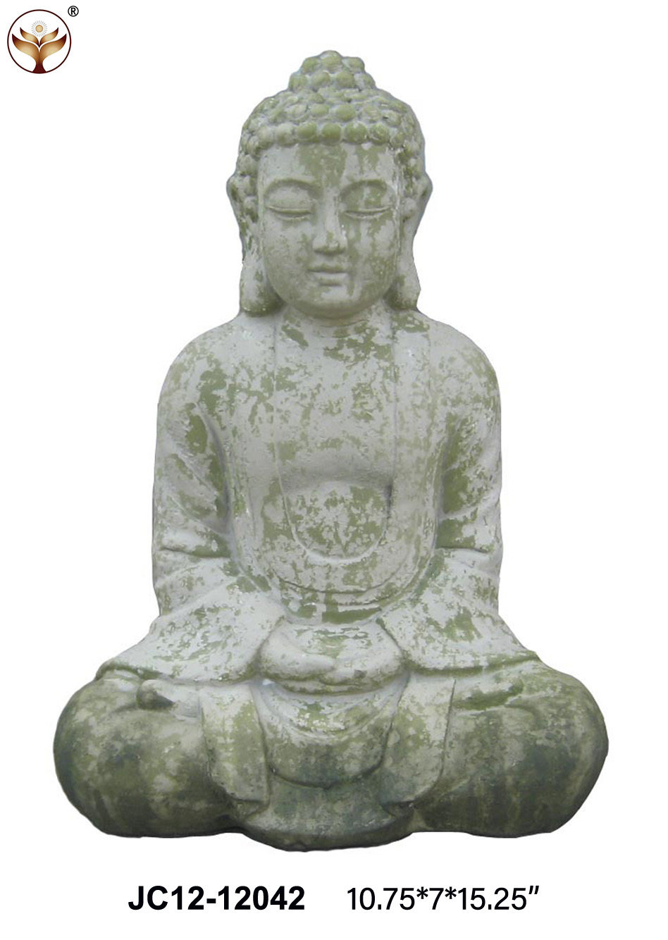 Magnesium oxide antique made old Buddha statues, indoor and outdoor decorative ornaments