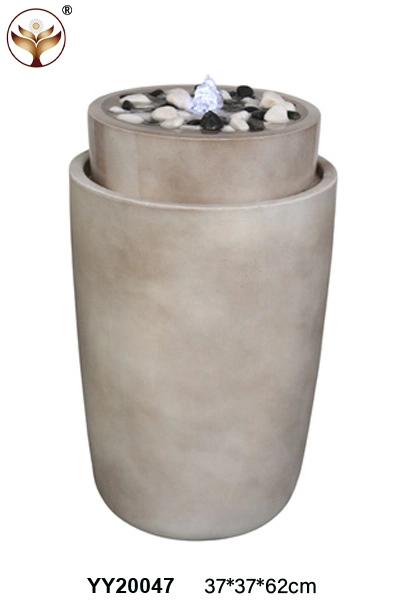 Cement indoor and outdoor fountain decoration with Led light