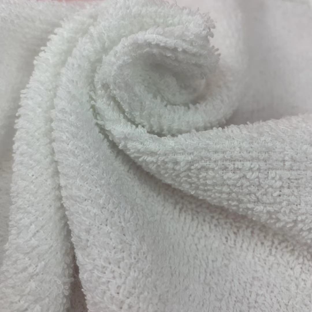 Cheap 100% White Cotton Terry Towel Fabric High-Absorbing Hand Towel Woven Textiles Product