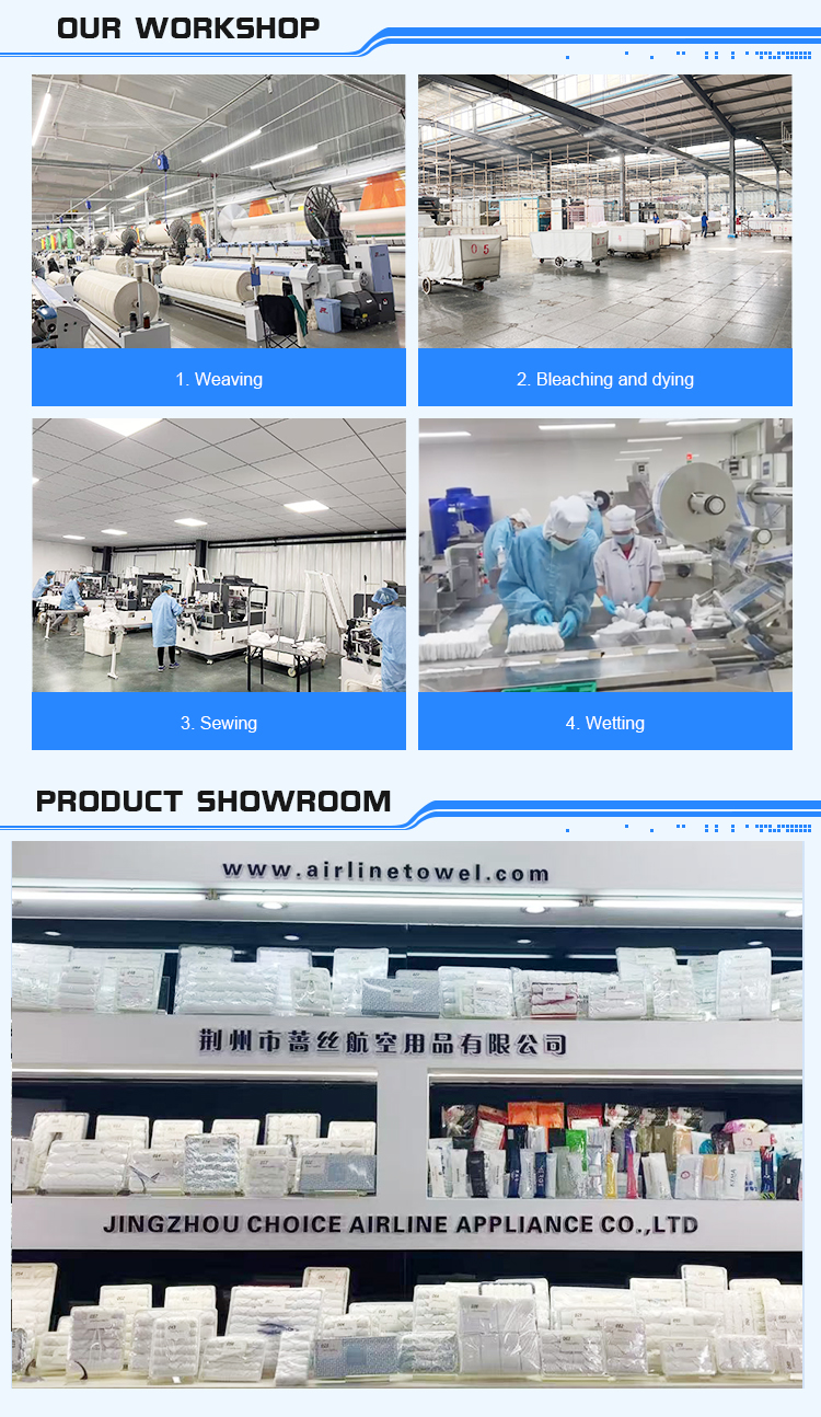 Wholesale Rolled Cotton Disposable Face Towel for Airline Woven Technique Hot in Tray
