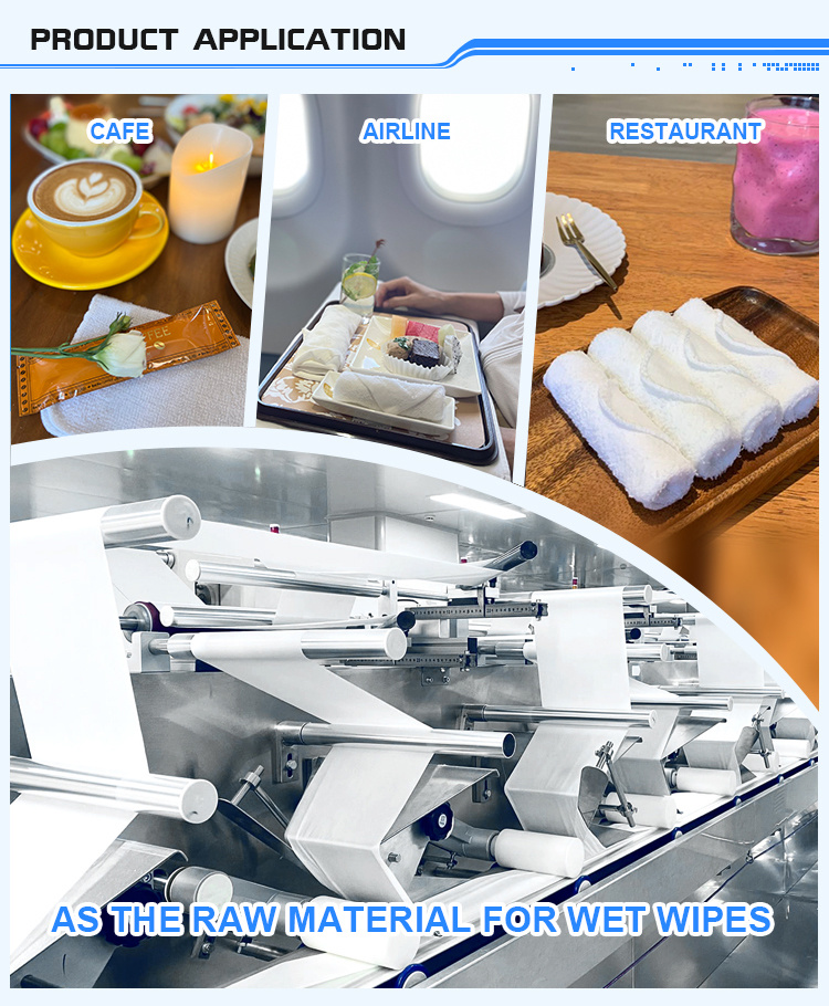 Wholesale Rolled Cotton Disposable Face Towel for Airline Woven Technique Hot in Tray