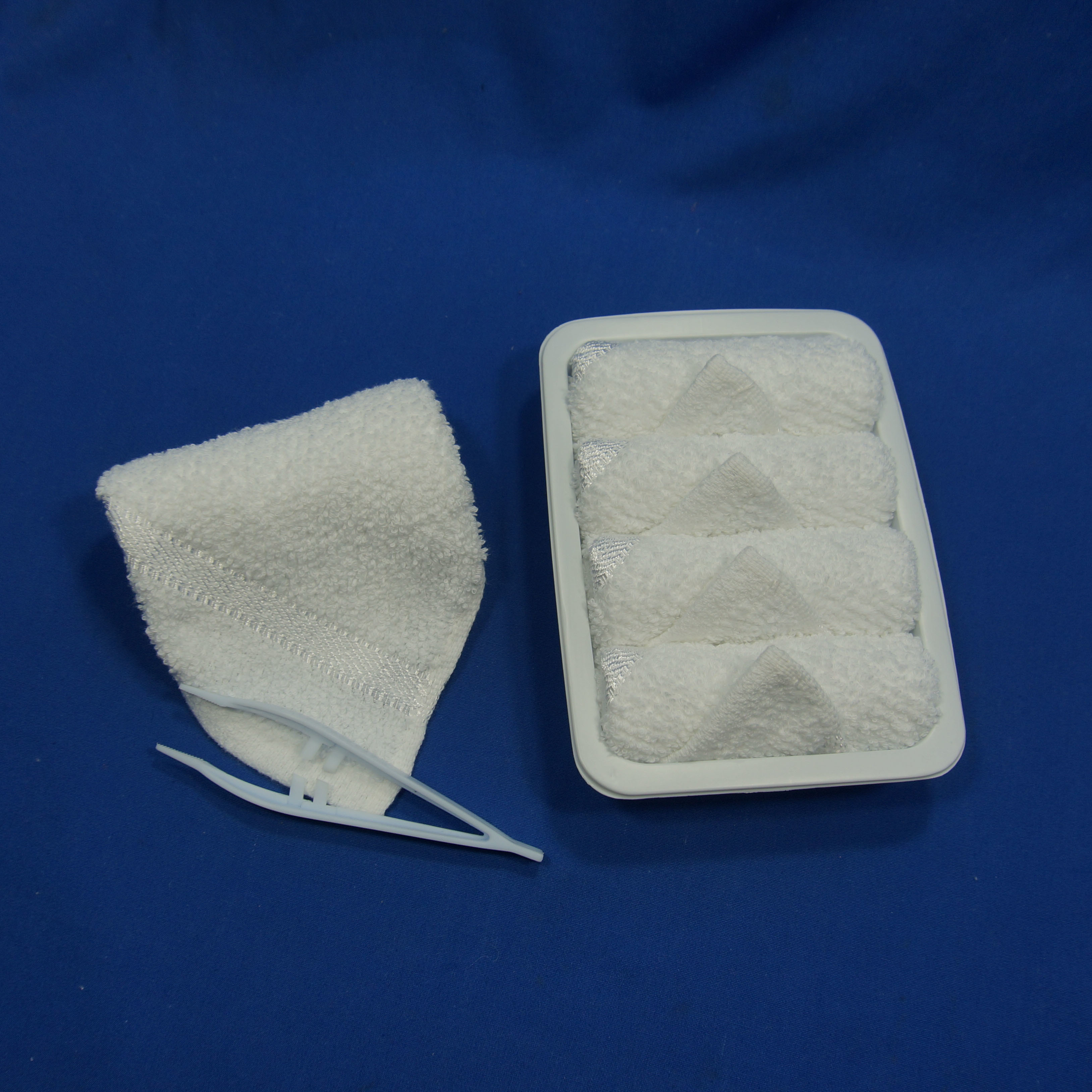 High Range Disposable Satin Cotton Towel with Tweezer Woven Technics