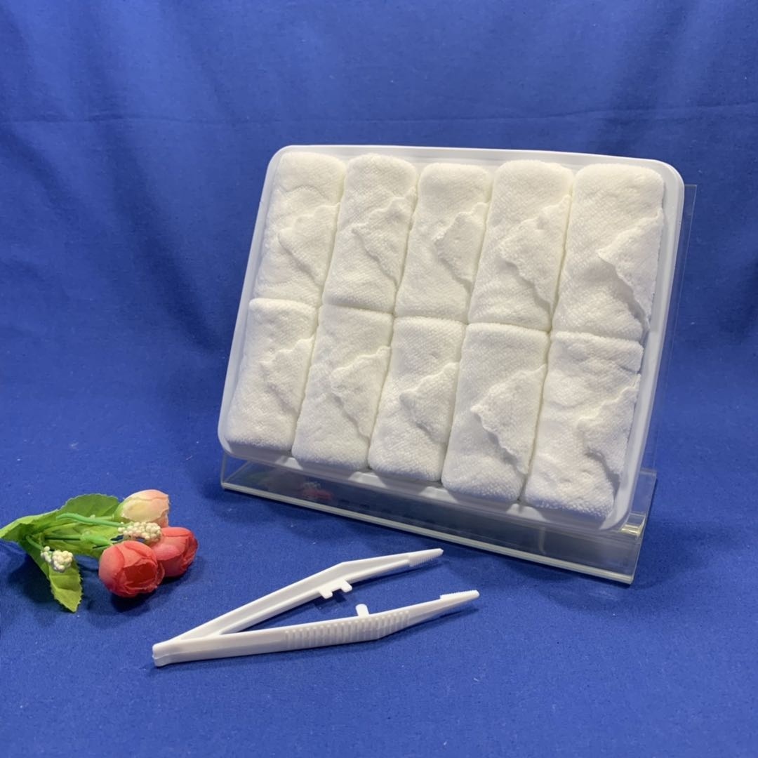 white small disposable high water absorbent  microfiber hand towels