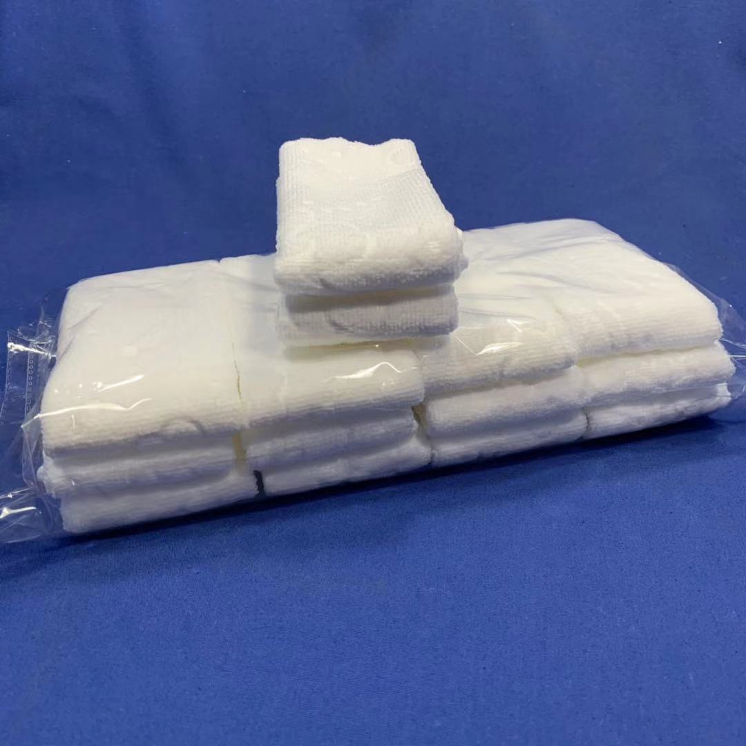 Super Soft Disposable Embossed White Quick-Dry Microfiber Hand Towel for Wet Wipes Machine and Factory Use