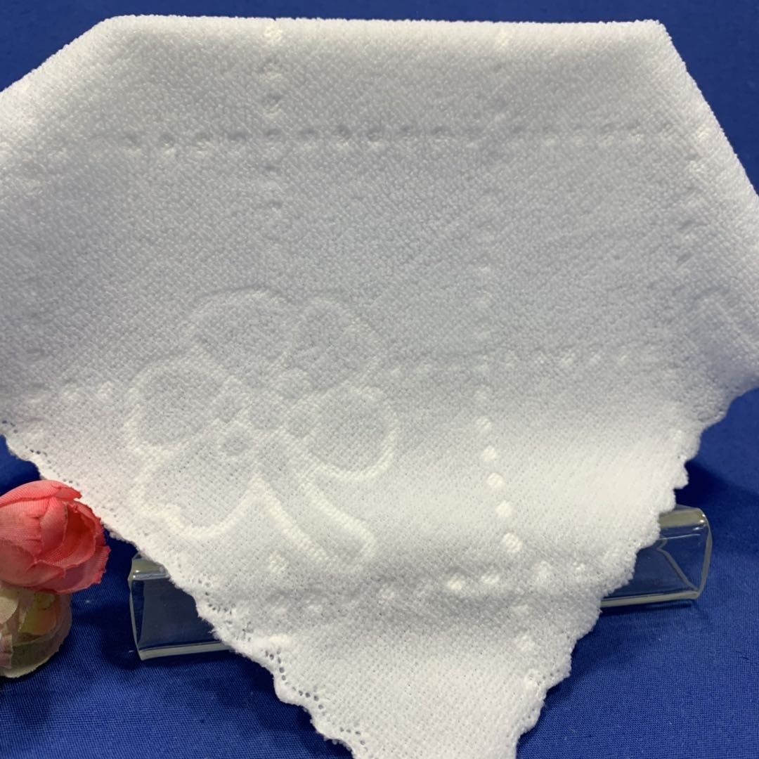 white small disposable high water absorbent  microfiber hand towels
