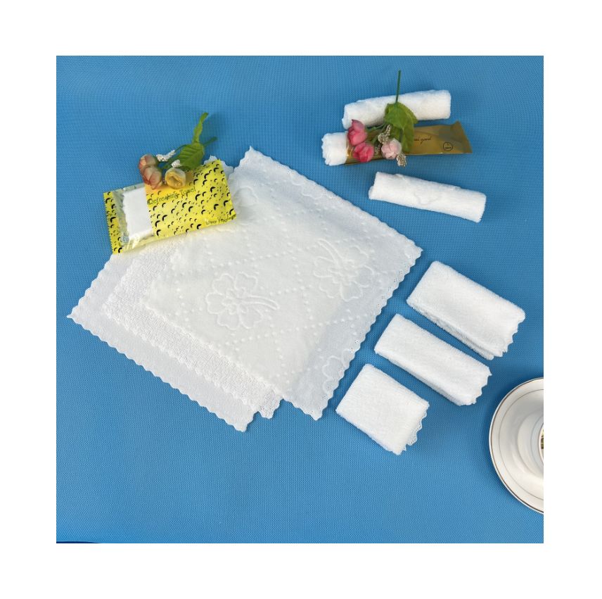 Rolled and Folded Small Dry Microfiber Disposable Hand Towels for Wet Towels Factory