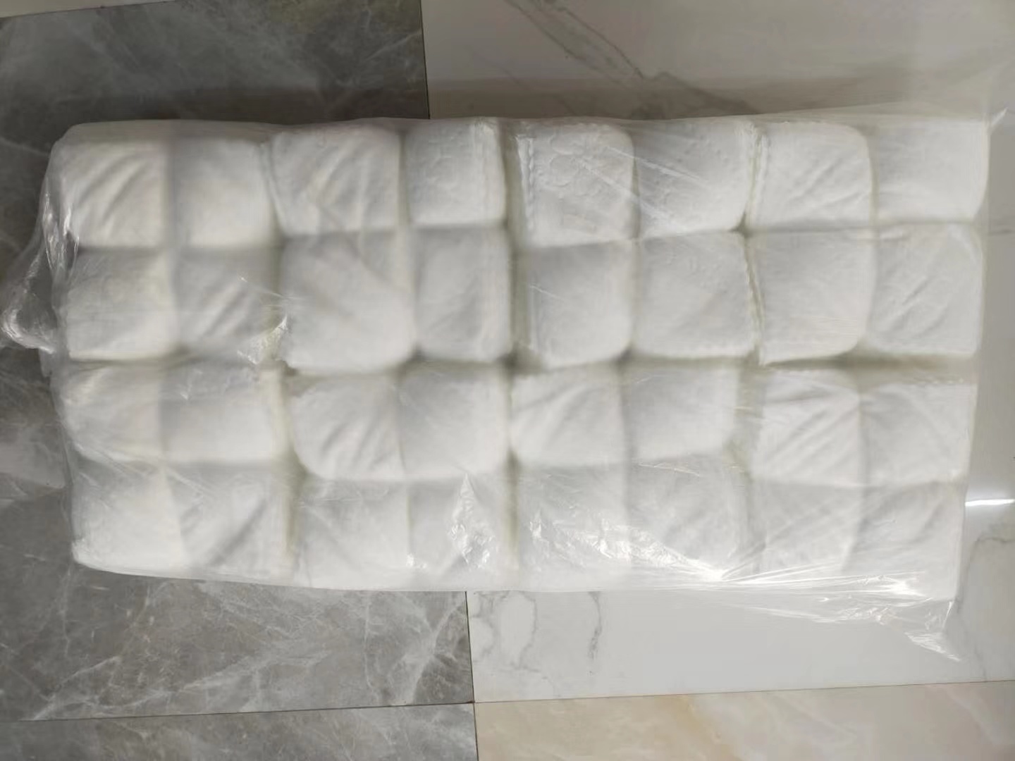 embossing microfiber small square hand towels in bale