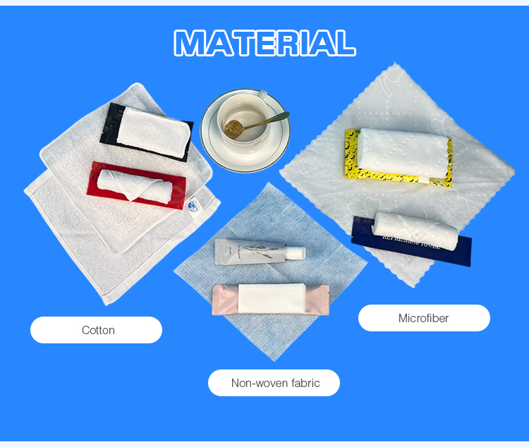 Customizable Disposable 100% Cotton Tissues Compressed Individual Airline In-Flight Wet Napkin Towel with Custom Logo
